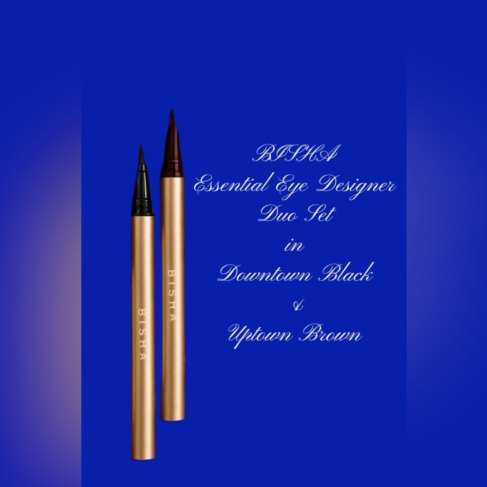 BISHA Essential Eye Designer Duo Set in Downtown Black & Uptown Brown